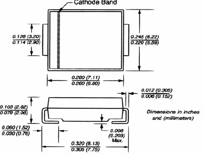 SMCJ8.0A dimensions