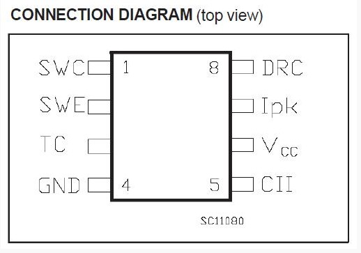 MC34063AC connection diagram