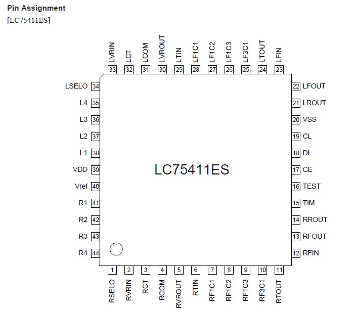 LC75411ES circuit diagram