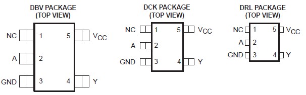 SN74AHC1G04DBVR circuit diagram