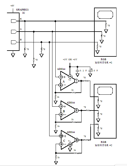 AD8044ARZ block diagram