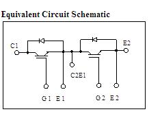 2MBI75U4A-120 Equivalent Circuit Schematic