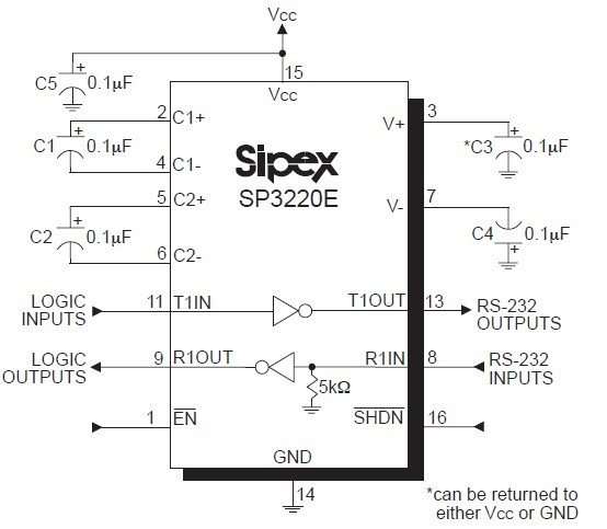 SP3220EBEY circuit diagram
