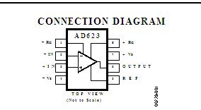 AD623ARZ CONNECTION DIAGR