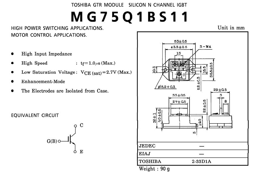 MG75Q1BS11 circuit
