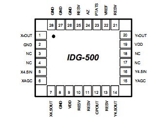 IDG-500 pin connection