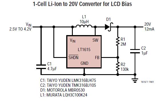 LT1615ES5 block diagram