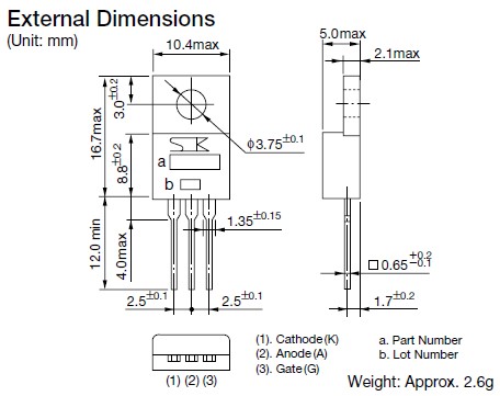 TF541M dimensions