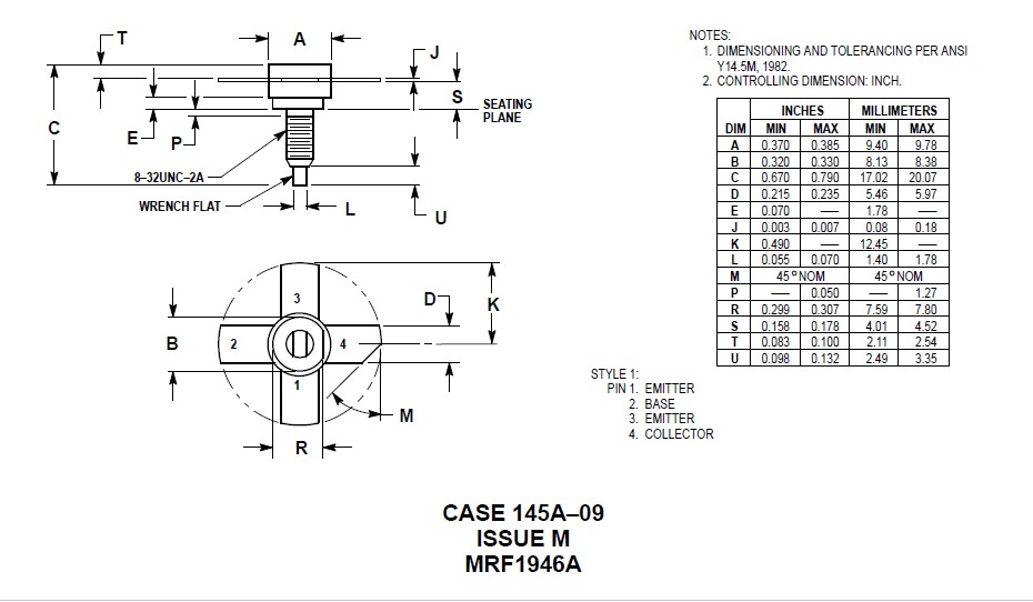  MRF1946A dimension