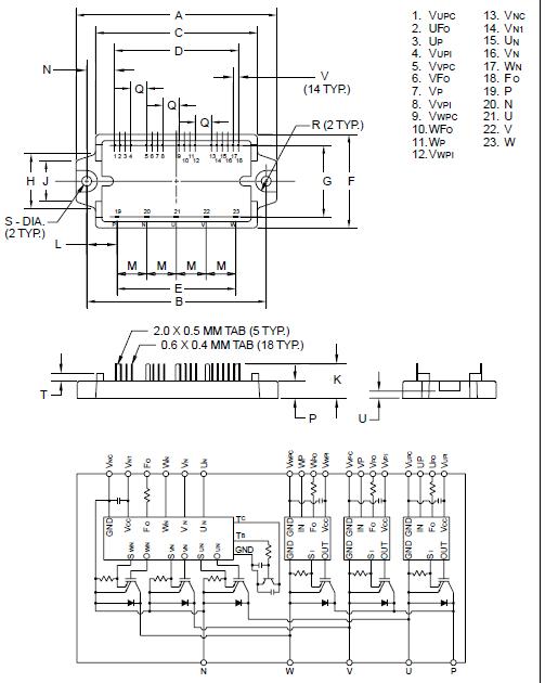 PM30CSJ060 pin configuration