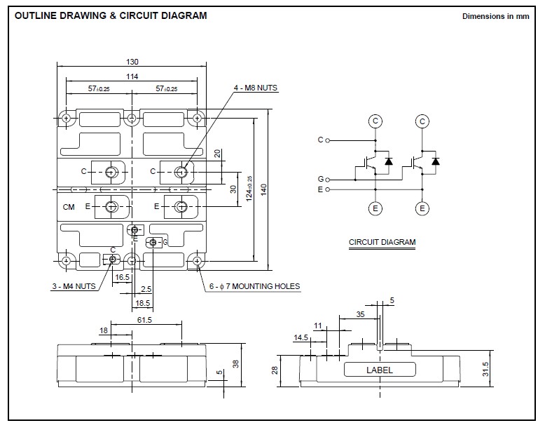CM1200HA-34H circuit diagram