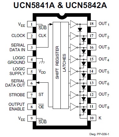  A5841SLW pin connection