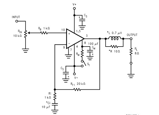 LM3886T pin connection