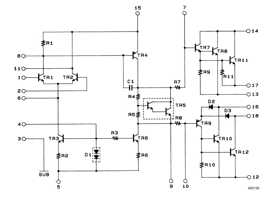 STK4050II Equivalent Circuit
