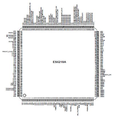 ES6218SAF pin configuration