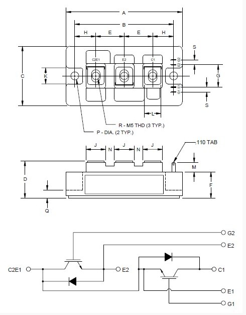 CM300DY-12H block diagram