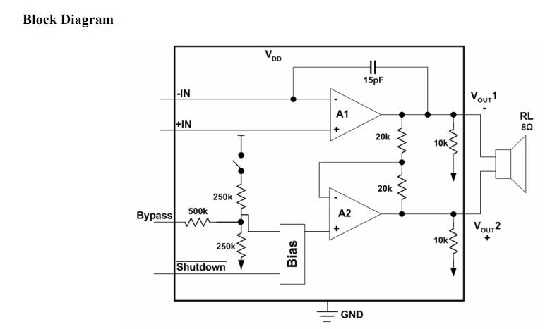EUA4890MIR1 block diagram