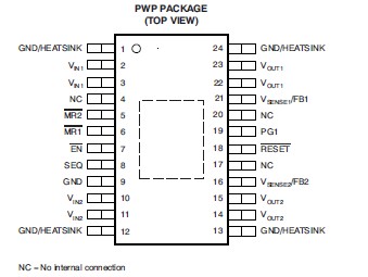  TPS70302PWPR pin connection