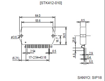  STK412－240 dimension