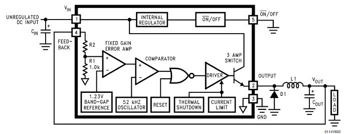 LM2576SX-5.0 block diagram