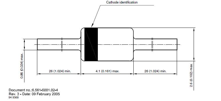 BZX85C24-TAP package dimensions