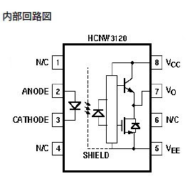 HCNW3120 Pin Configuration