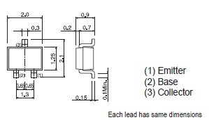 2SC4082T106P dimensions