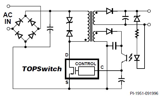 TOP224YN application circuit