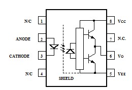 HCPL-0314-500E functional diagram