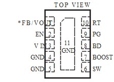 LT3970EDDB#PBF pin configuration
