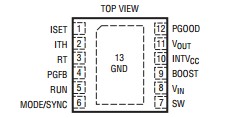 LTC3600EDD#PBF pin configuration