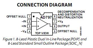 AD797ANZ connection diagram