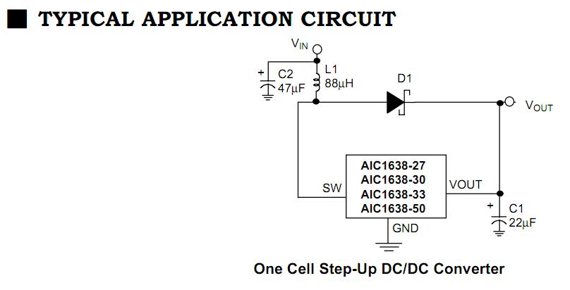 AIC1638-27CXTR block diagram