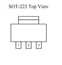 AMS1117-2.5 pin configuration