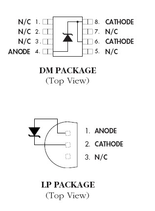 LM385-2.5v Pin Configuration