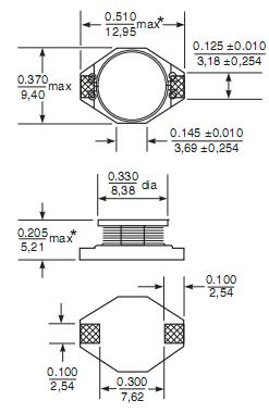 DO3316P-103 package dimensions