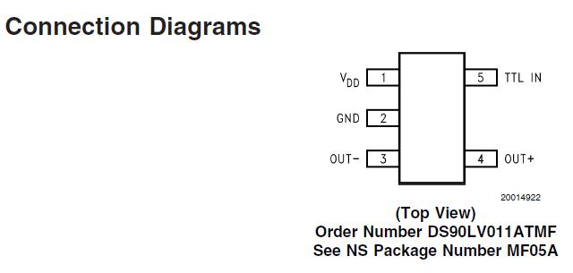 DS90LV011ATMFX block diagram