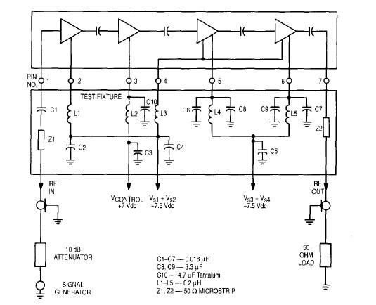 MHW707-1 circuit
