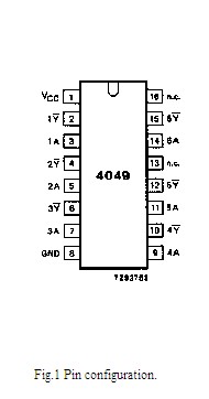  74HC4049 pin connection