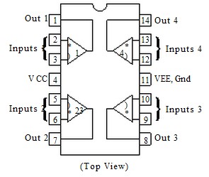 LM324DR2G pin connections