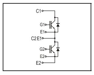 2MBI75S-120 circuit diagram