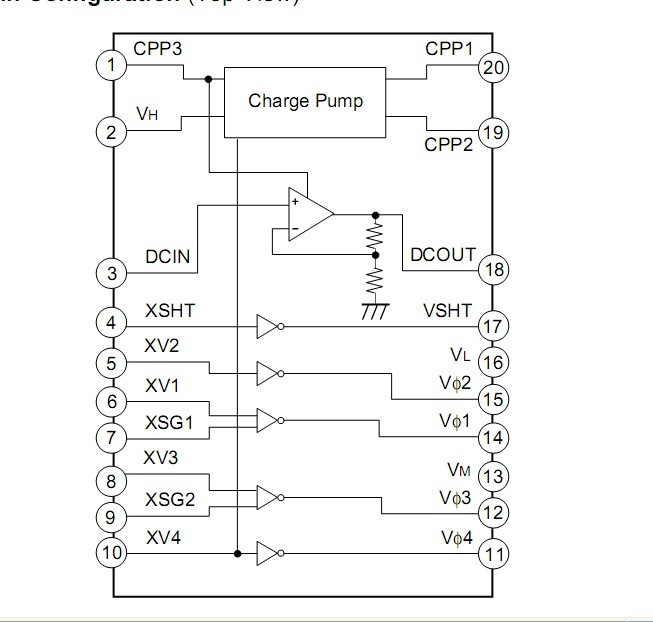 CXD1267 pin connection