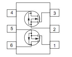 FDC6305N block diagram