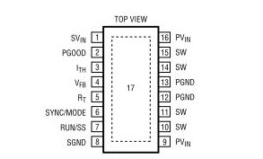 LT3412AEFE pin configuration