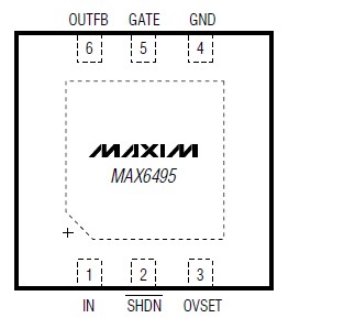 MAX6495ATT+T9 pin connection