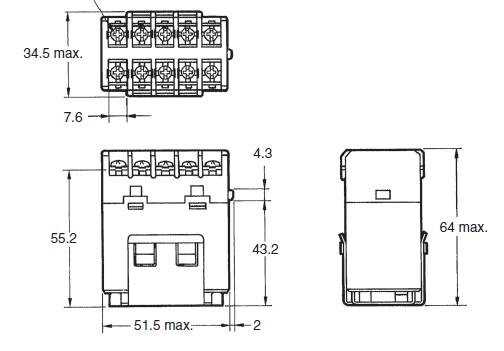 G7J-4A-P 24VDC package dimensions