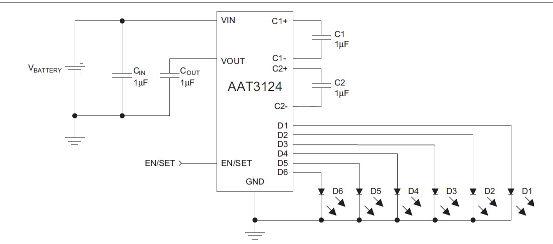  AAT3123AITP-20-T1 pin connection