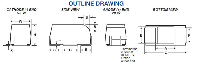 T520V337M006ATE018 outline drawing