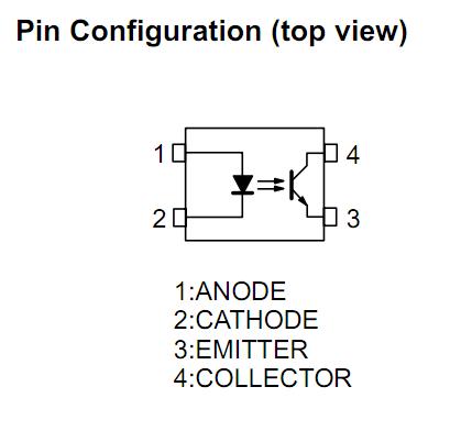 TLP285(GB-TPL,E,T) pin configuration