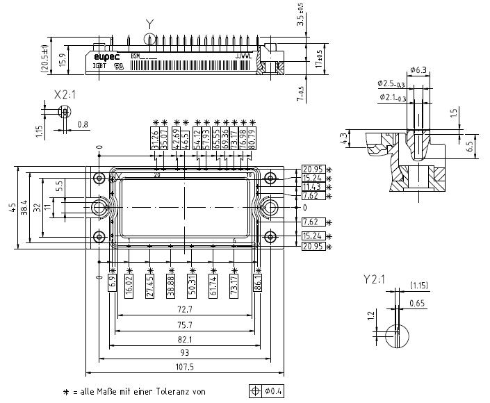 FP25R12KT3 package dimensions